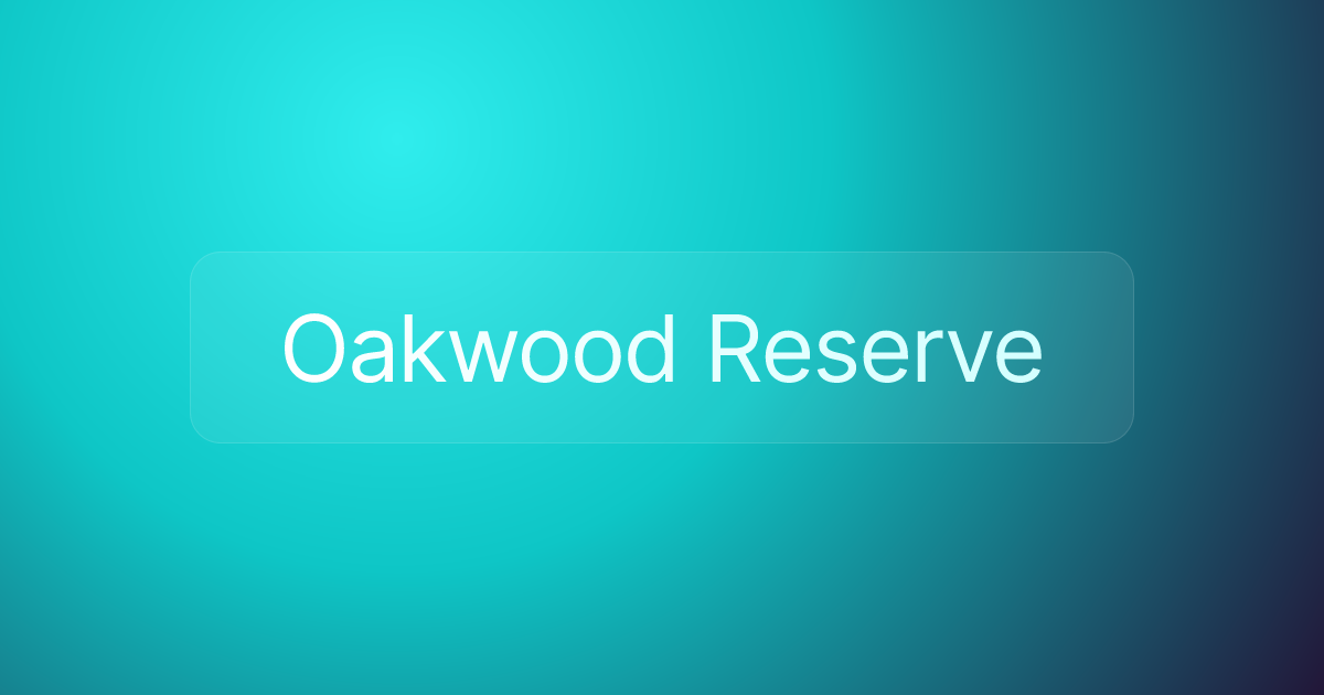 Oakwood Reserve