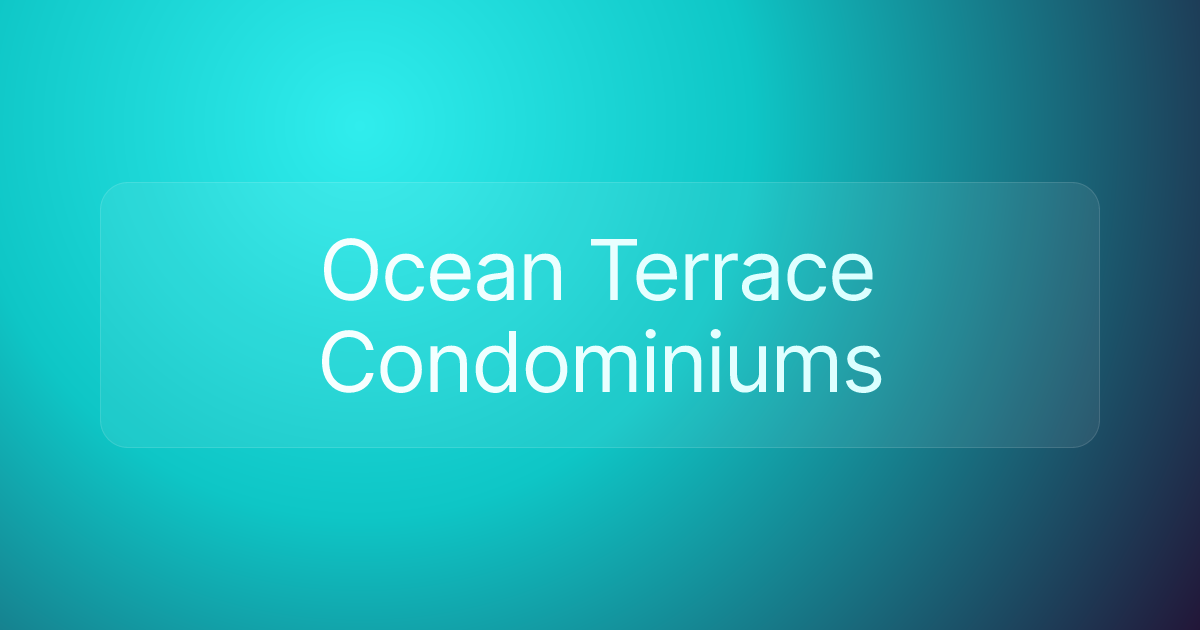 Ocean Terrace Condominiums