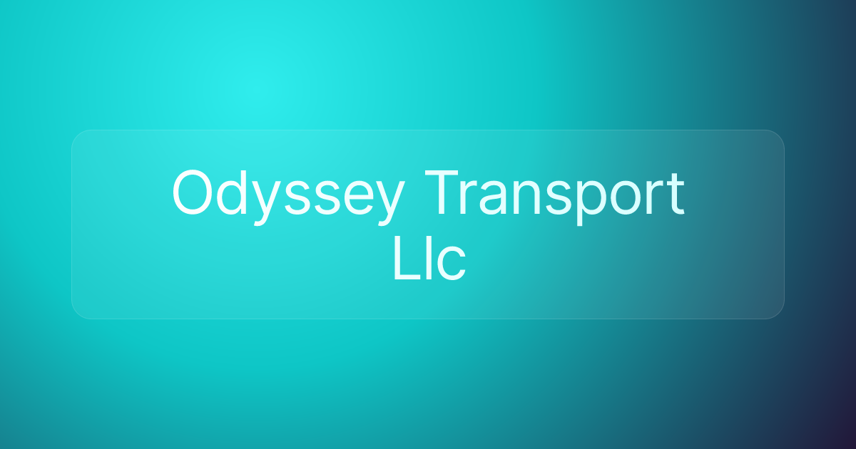 Odyssey Transport Llc