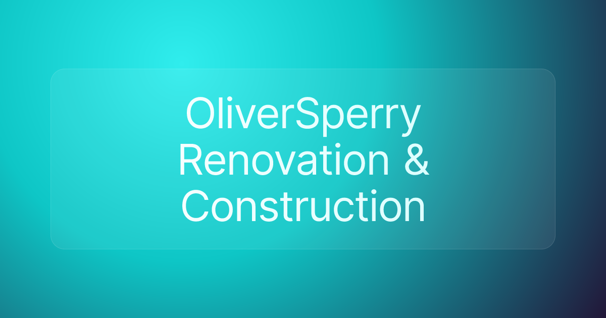 OliverSperry Renovation & Construction