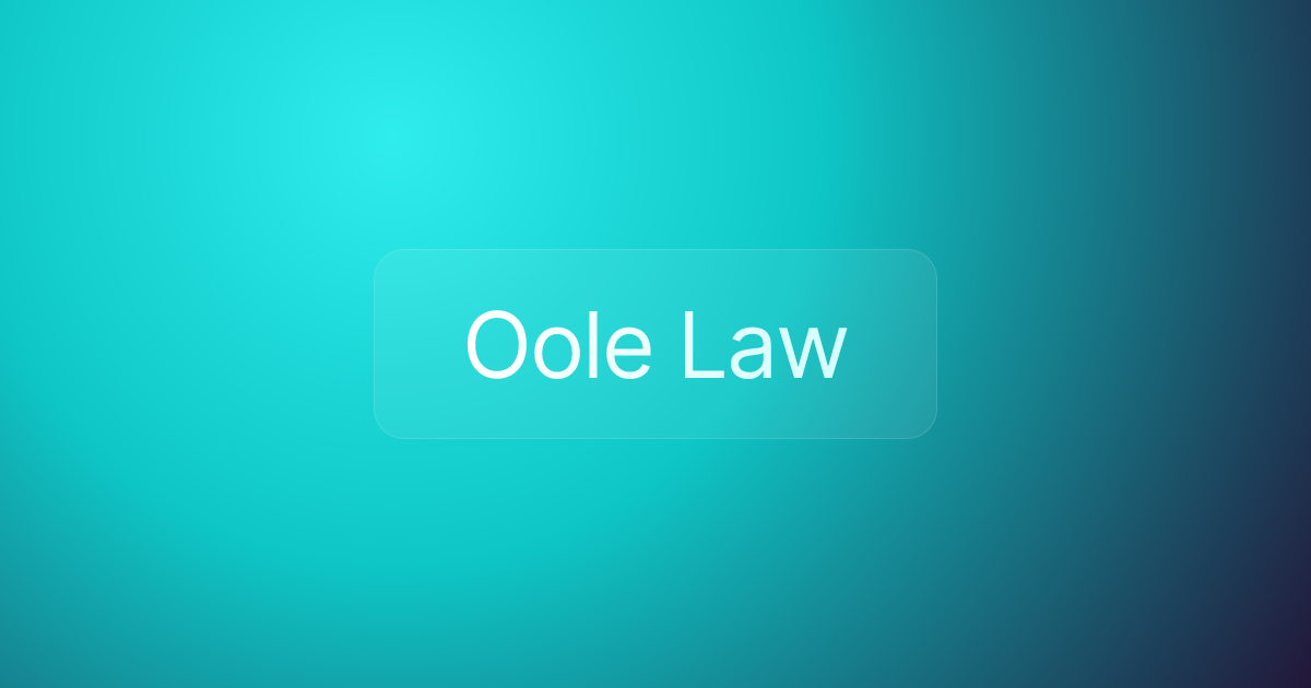 Oole Law