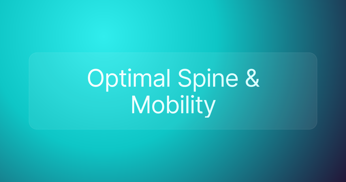 Optimal Spine & Mobility