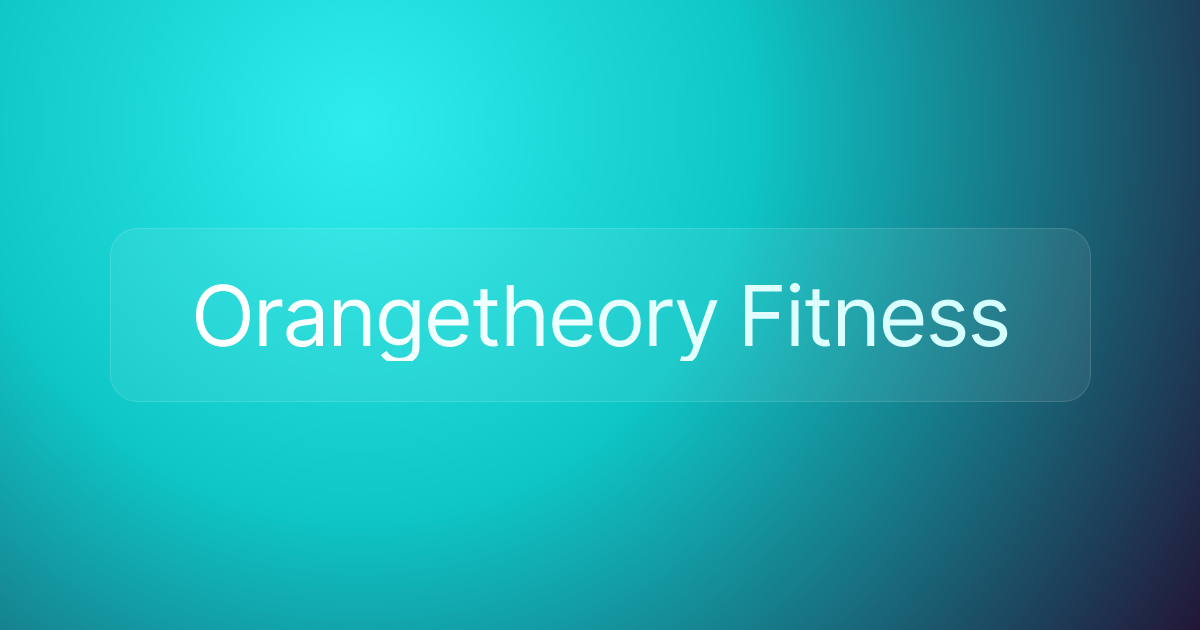 Orangetheory Fitness