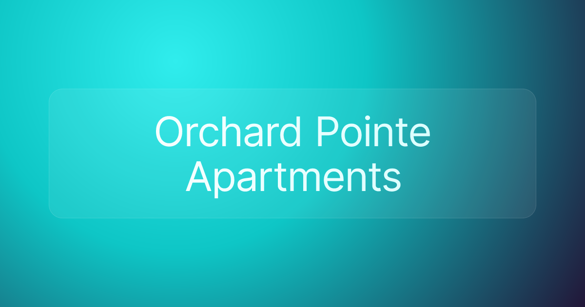 Orchard Pointe Apartments