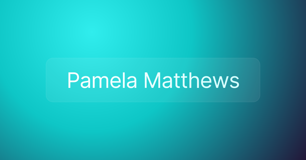 Pamela Matthews