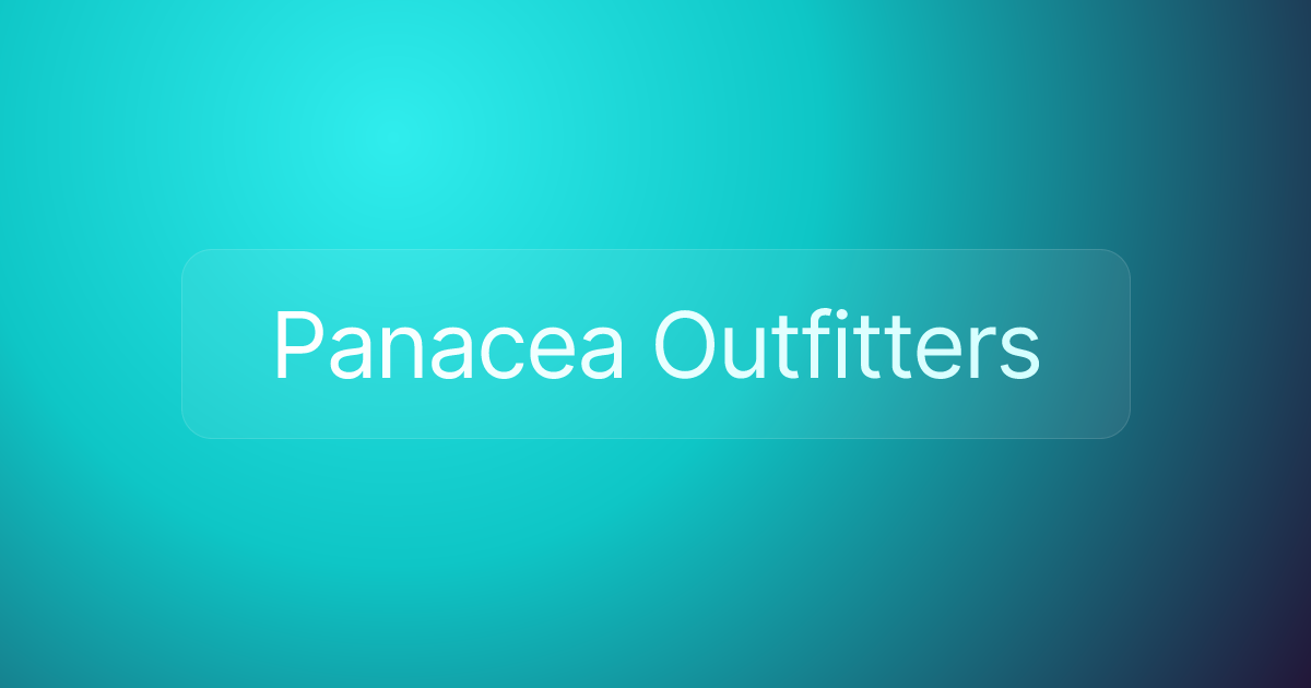 Panacea Outfitters