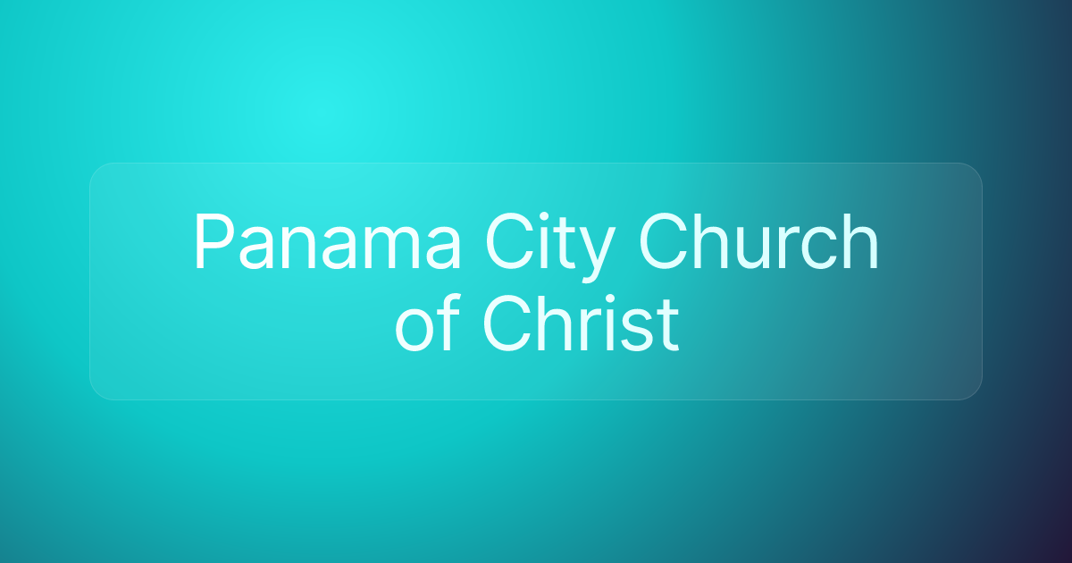 Panama City Church of Christ