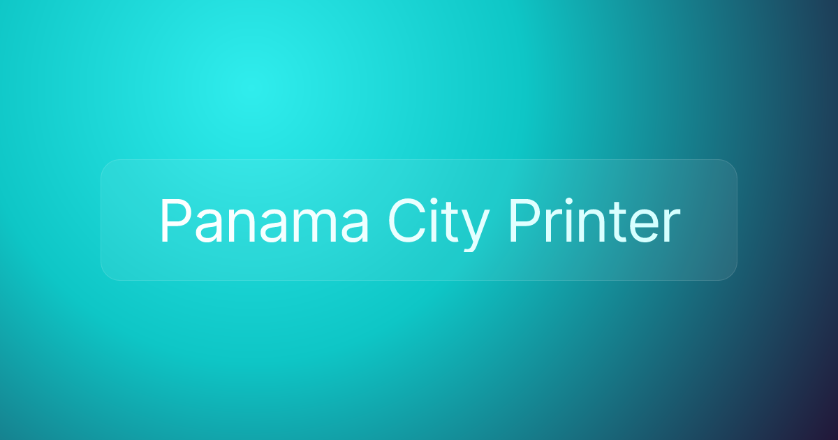 Panama City Printer