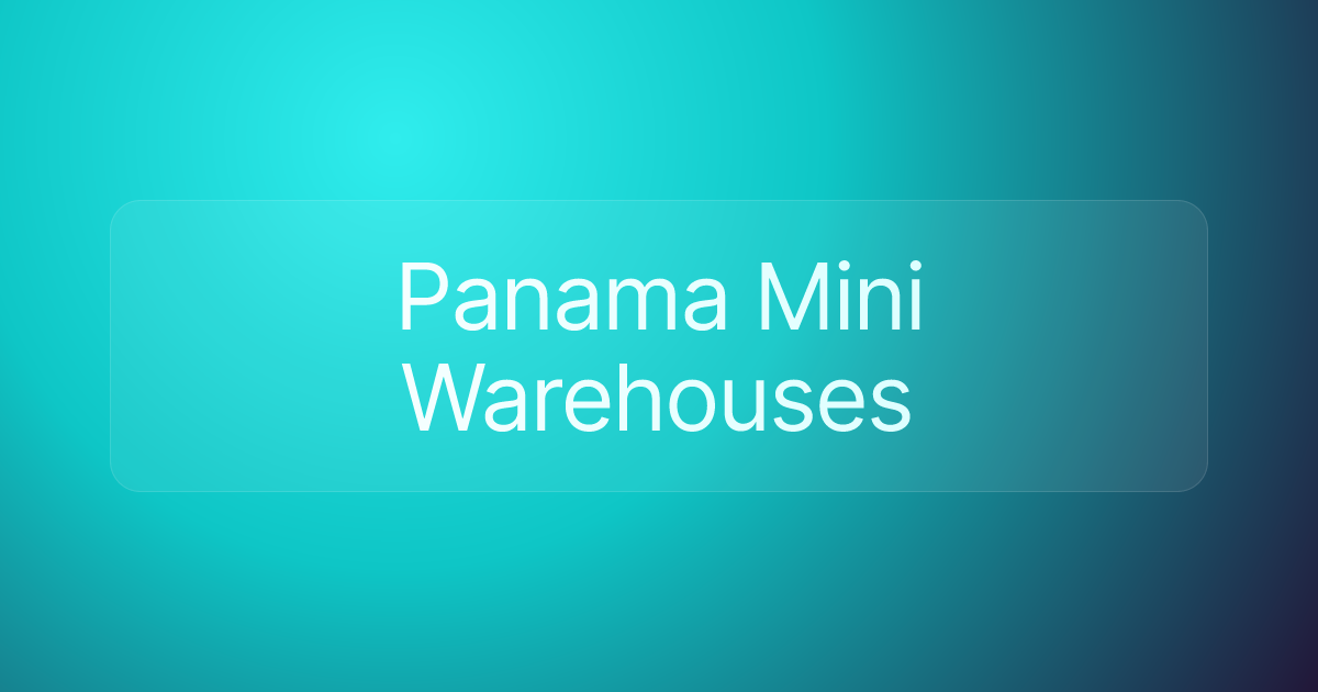 Panama Mini Warehouses