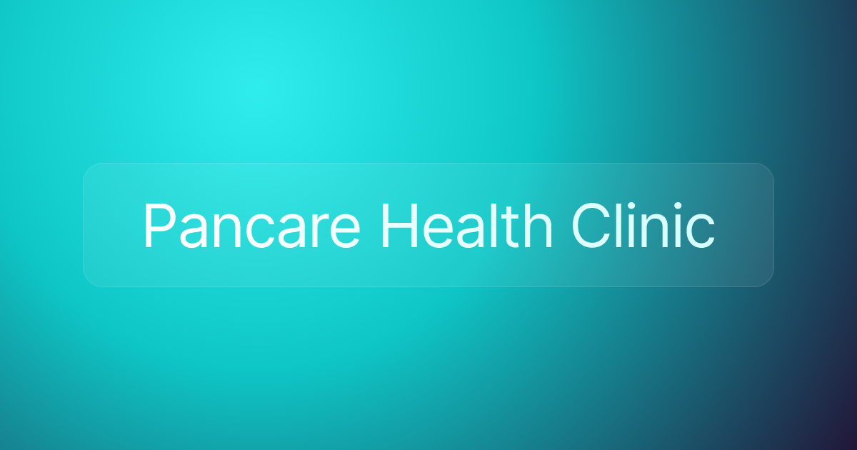 Pancare Health Clinic