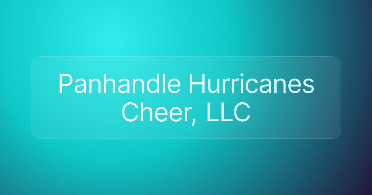 Panhandle Hurricanes Cheer, LLC