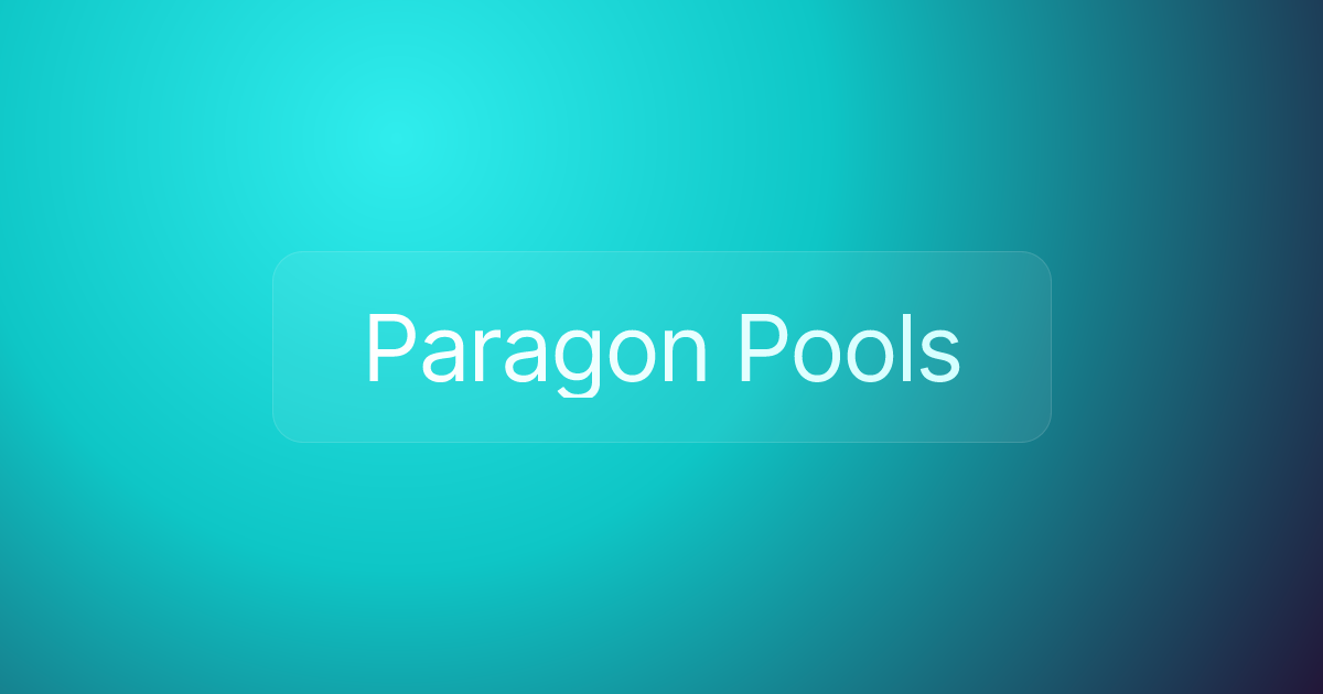 Paragon Pools