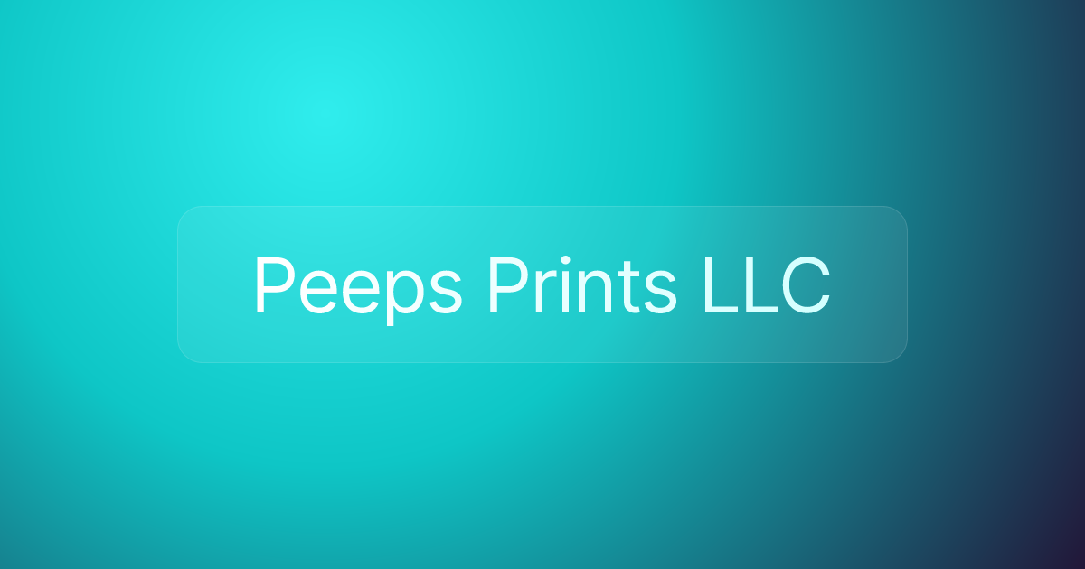Peeps Prints LLC