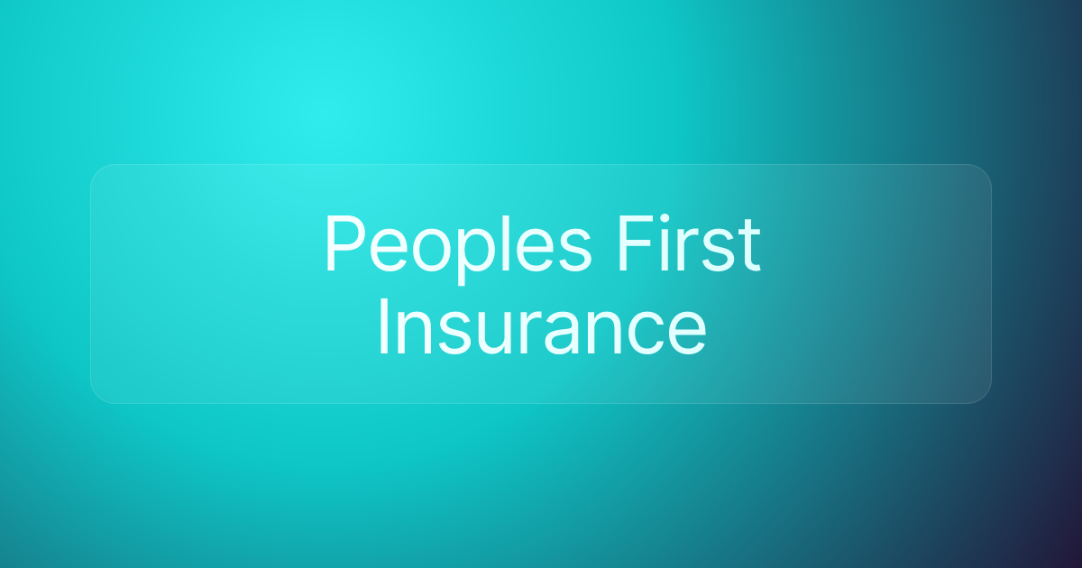 Peoples First Insurance