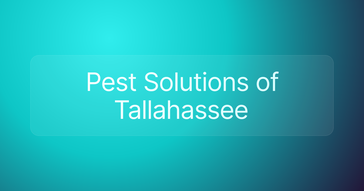 Pest Solutions of Tallahassee