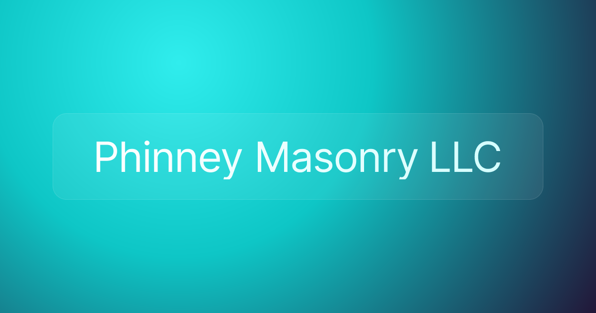 Phinney Masonry LLC