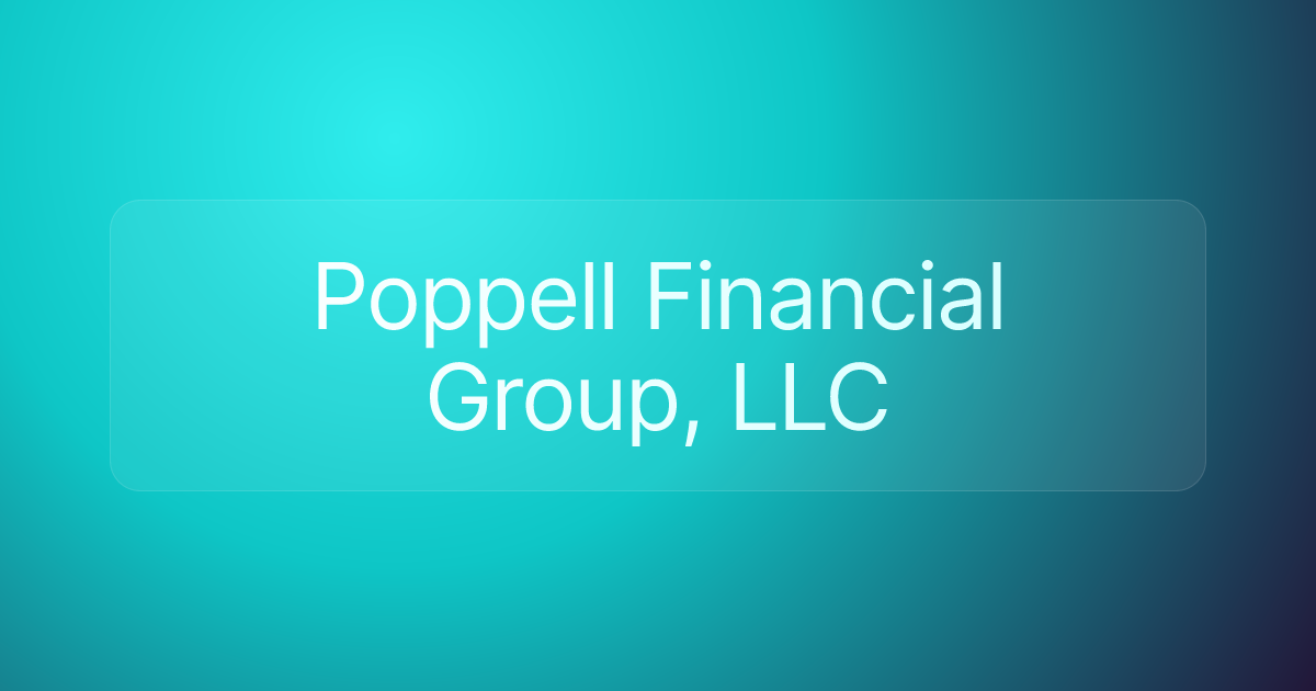 Poppell Financial Group, LLC