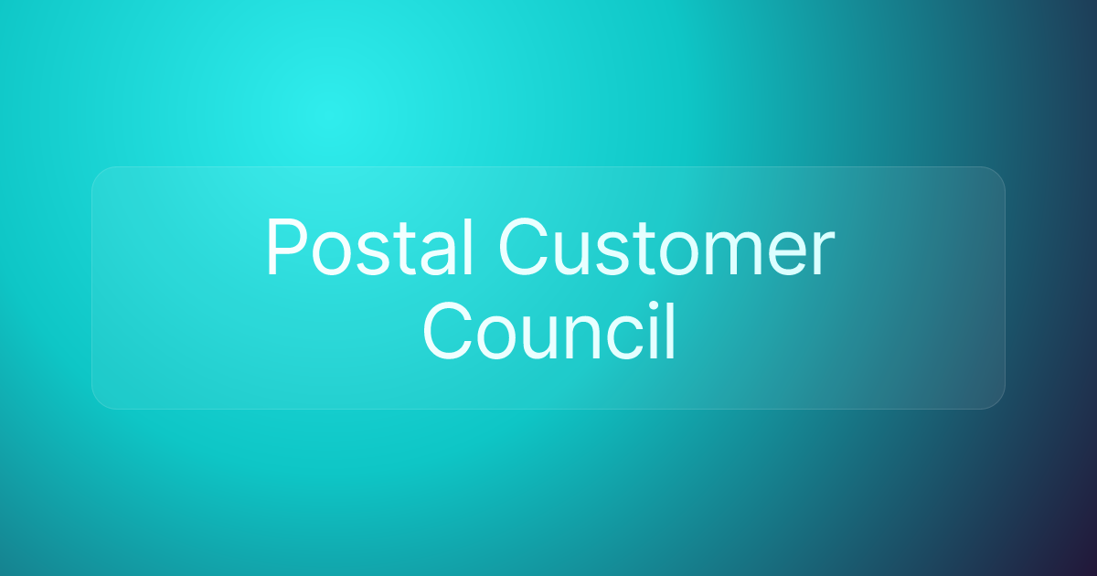 Postal Customer Council