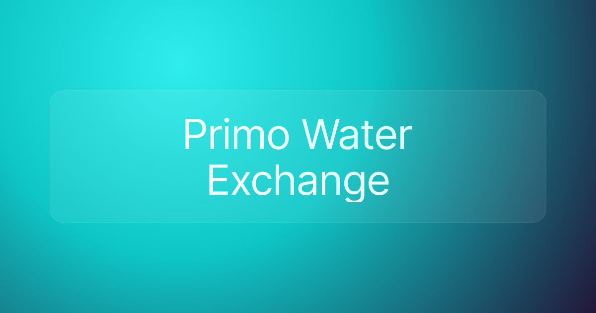 Primo Water Exchange