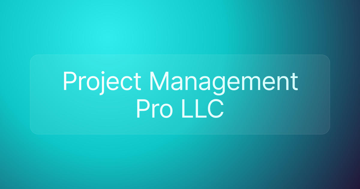 Project Management Pro LLC