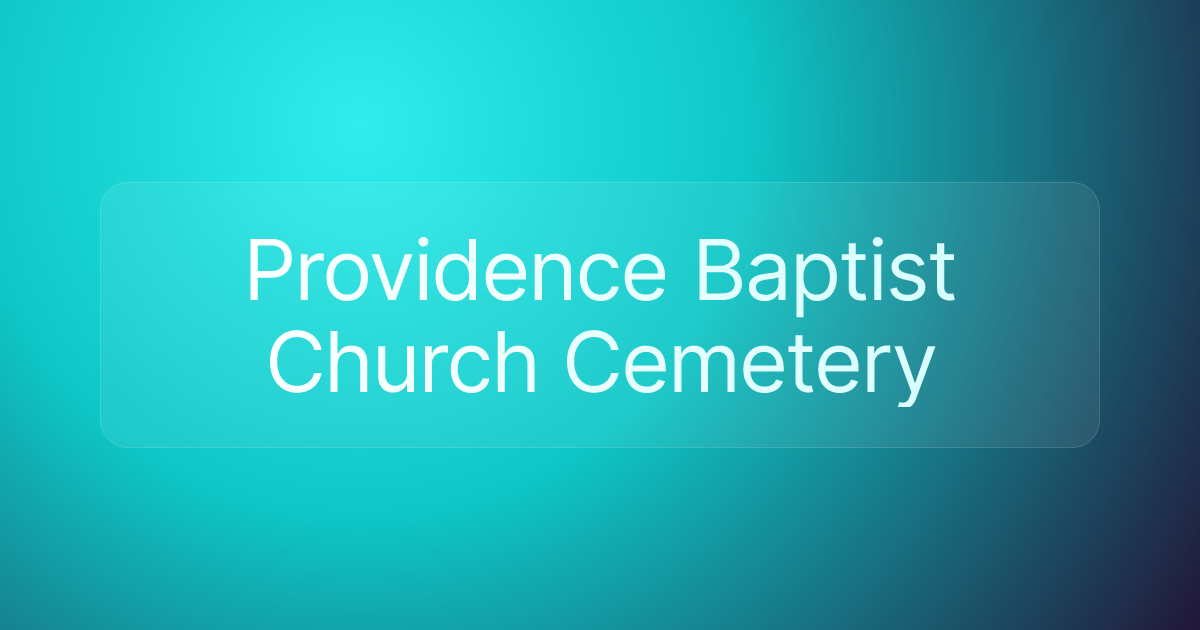 Providence Baptist Church Cemetery