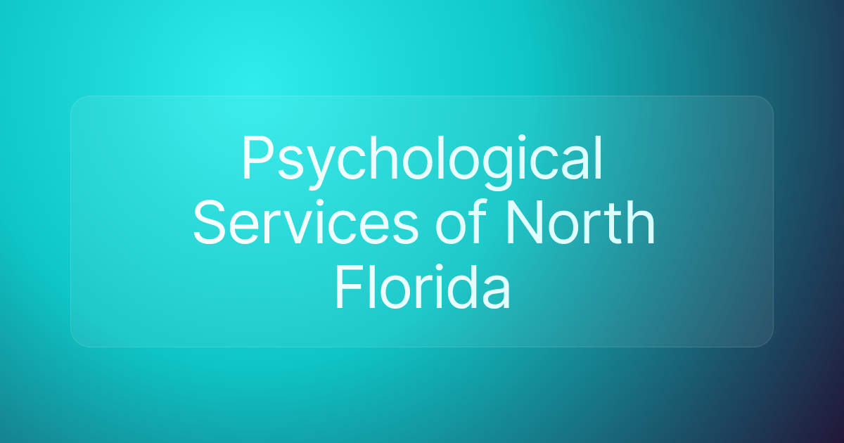 Psychological Services of North Florida
