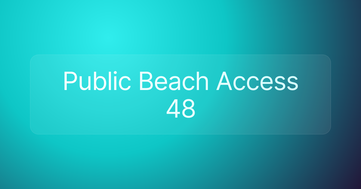 Public Beach Access 48