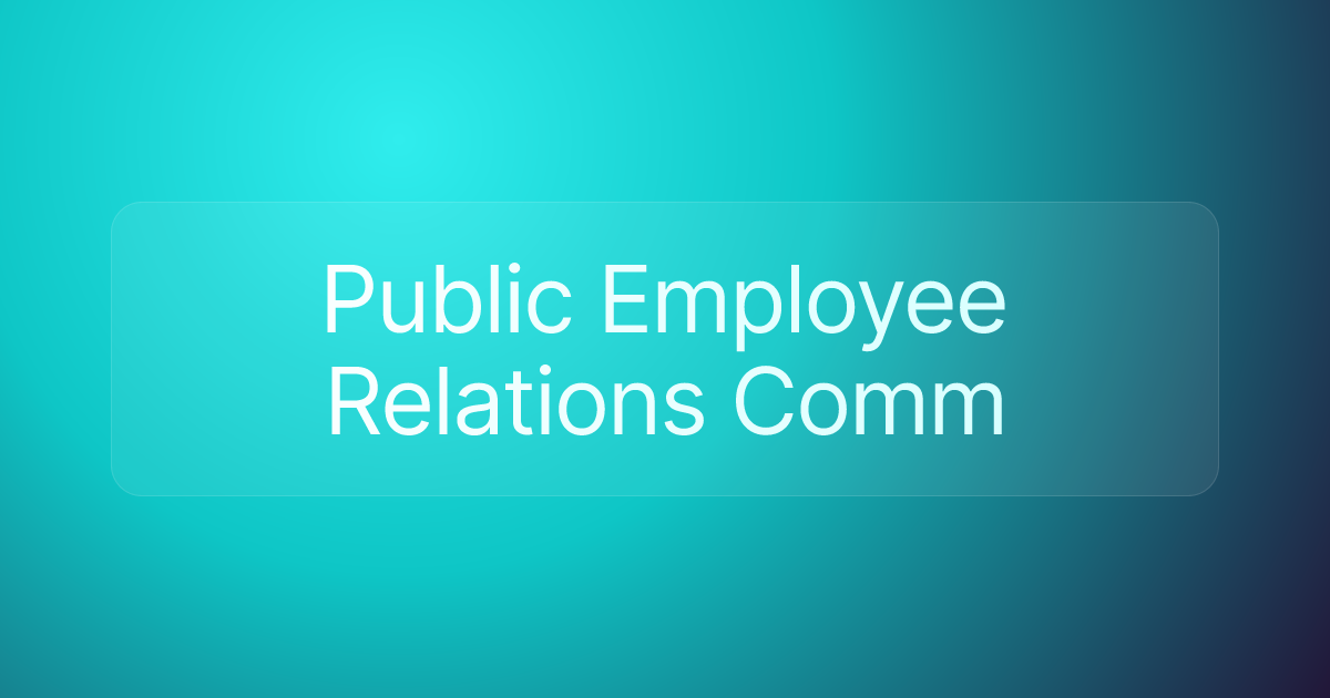 Public Employee Relations Comm