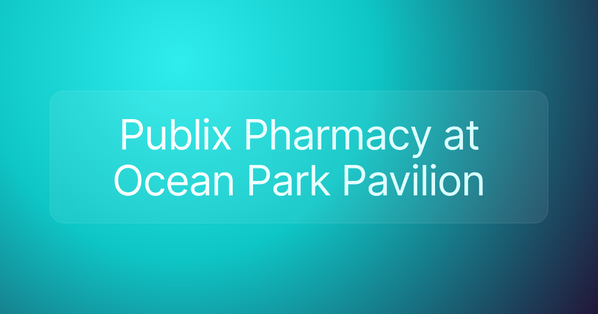 Publix Pharmacy at Ocean Park Pavilion