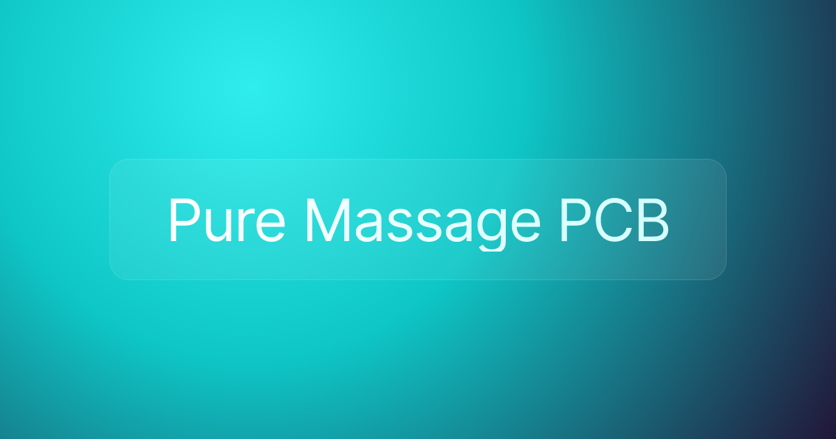 Pure Massage PCB