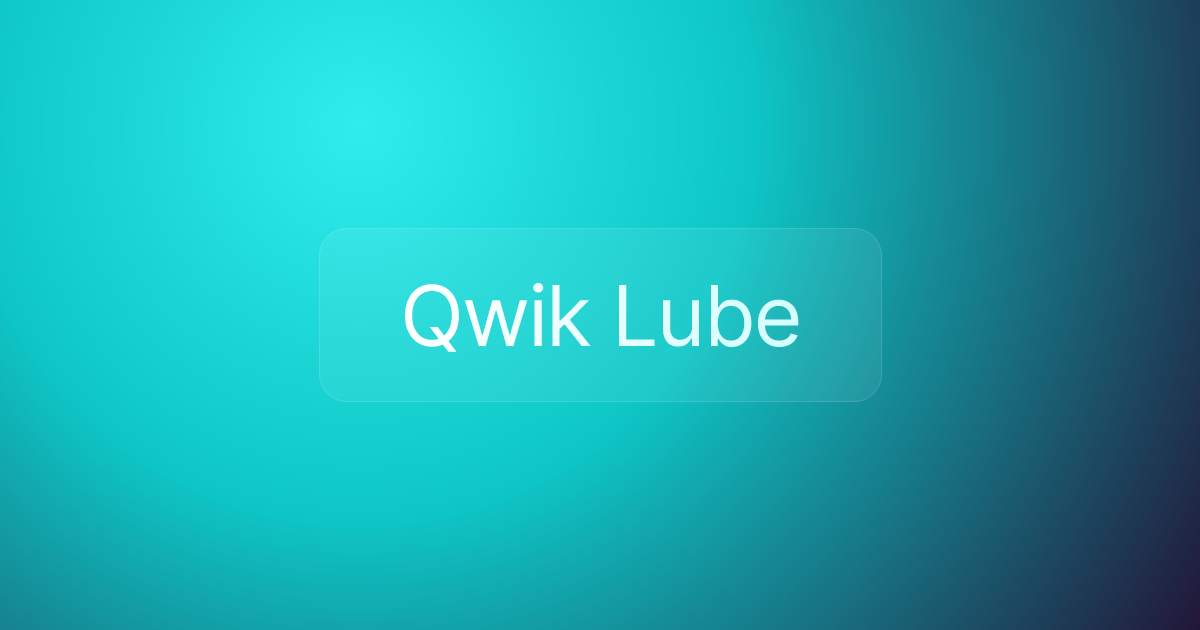 Qwik Lube