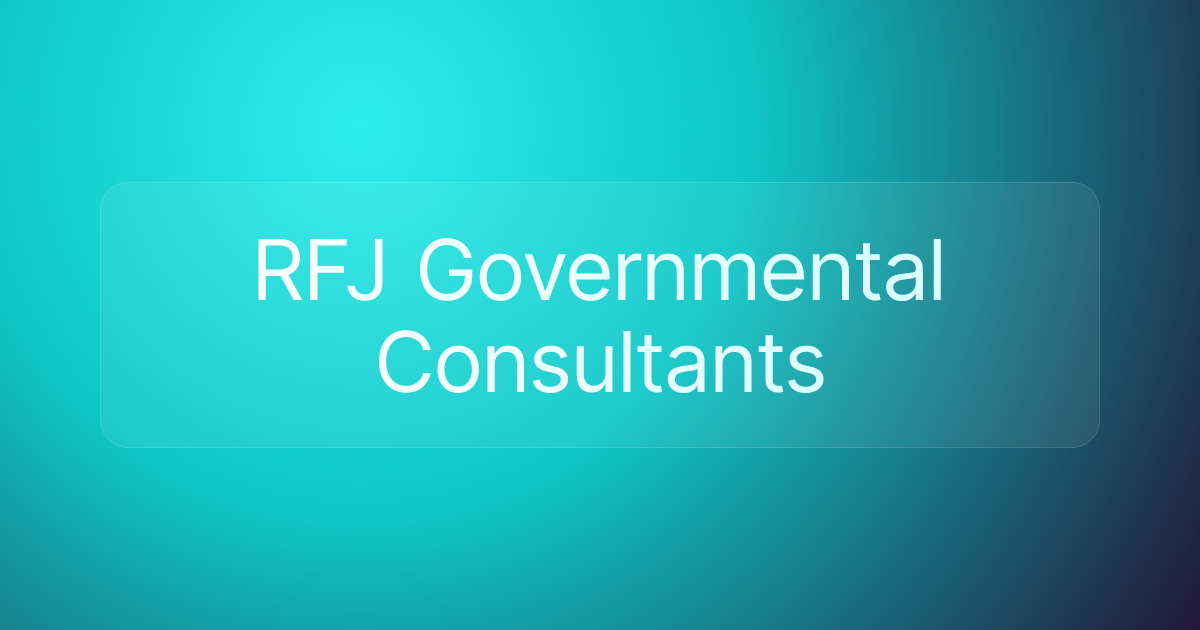 RFJ Governmental Consultants