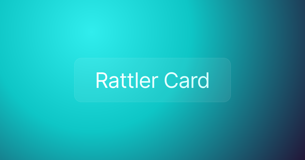 Rattler Card