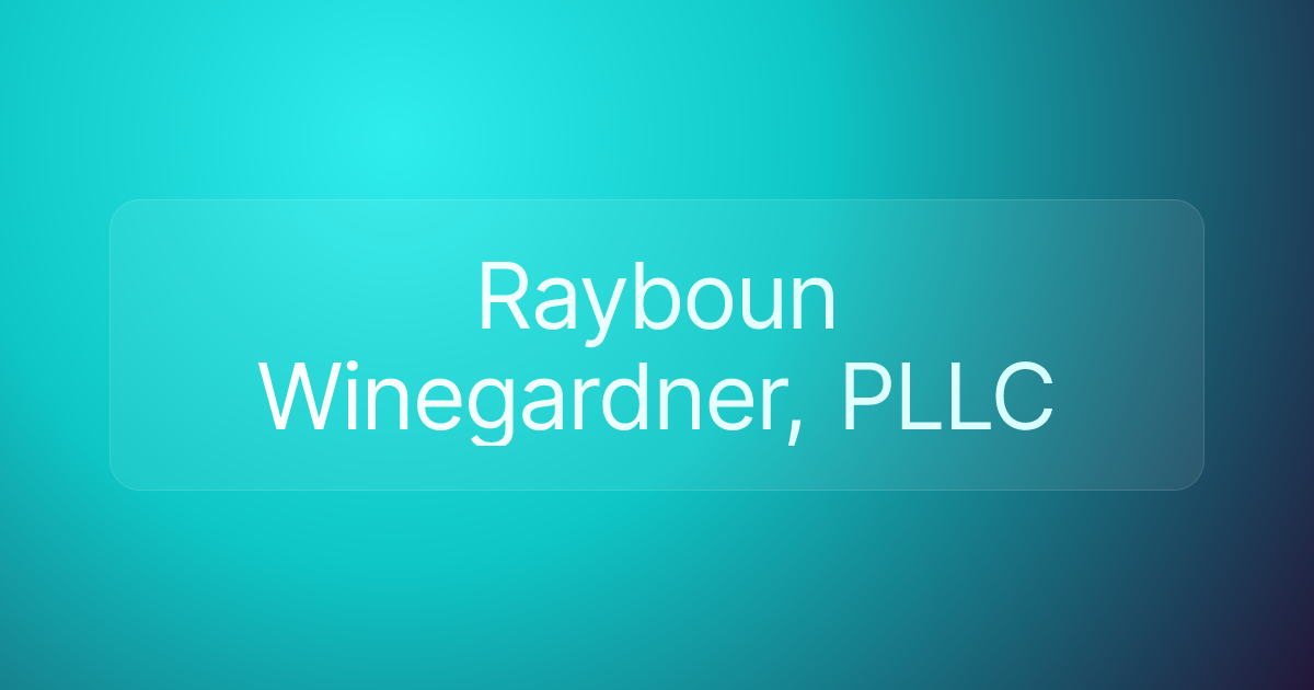 Rayboun Winegardner, PLLC