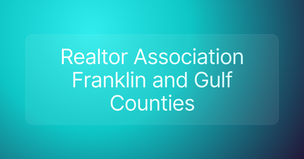 Realtor Association Franklin and Gulf Counties