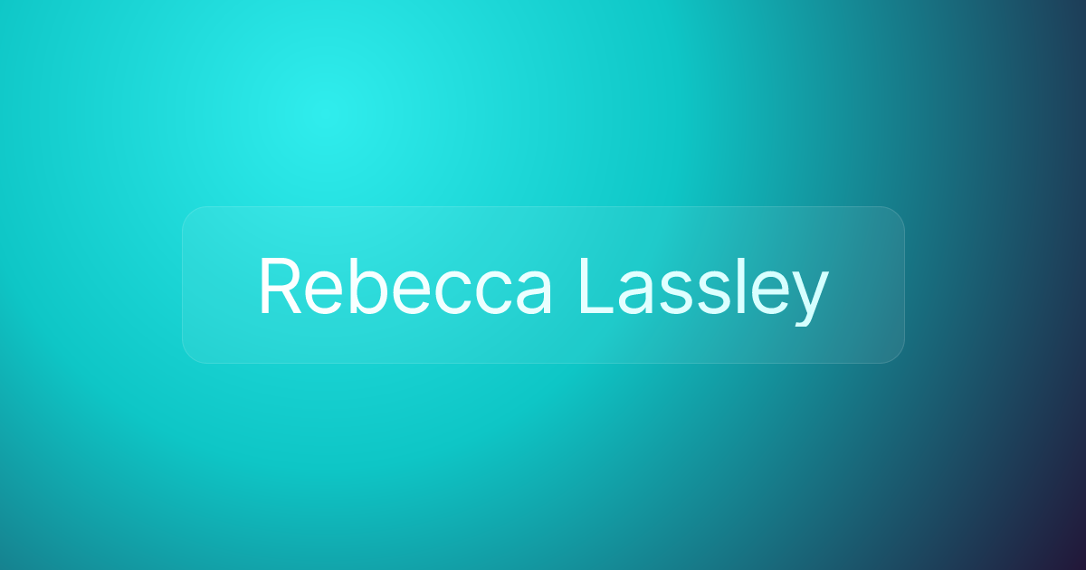 Rebecca Lassley
