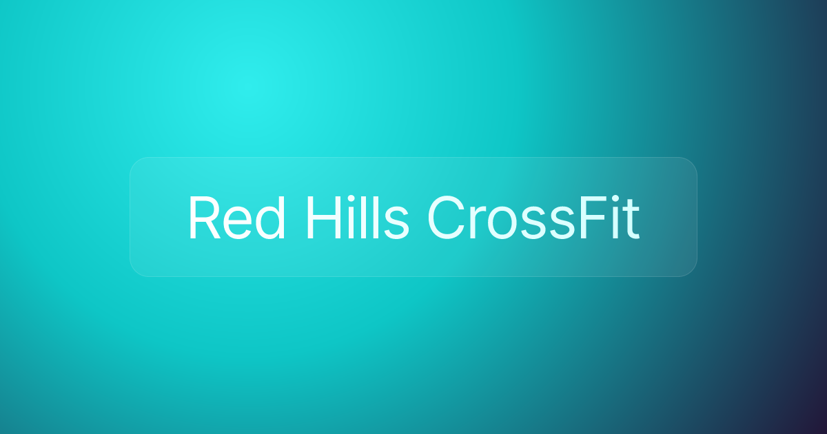 Red Hills CrossFit