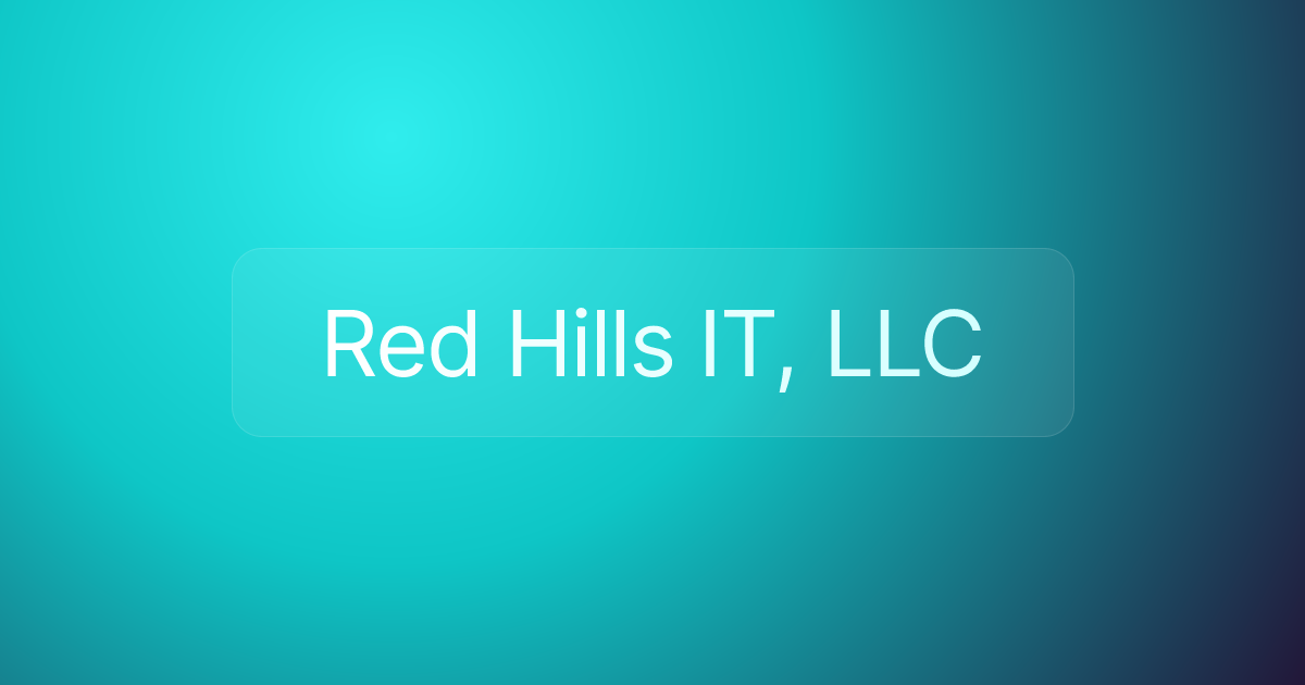 Red Hills IT, LLC