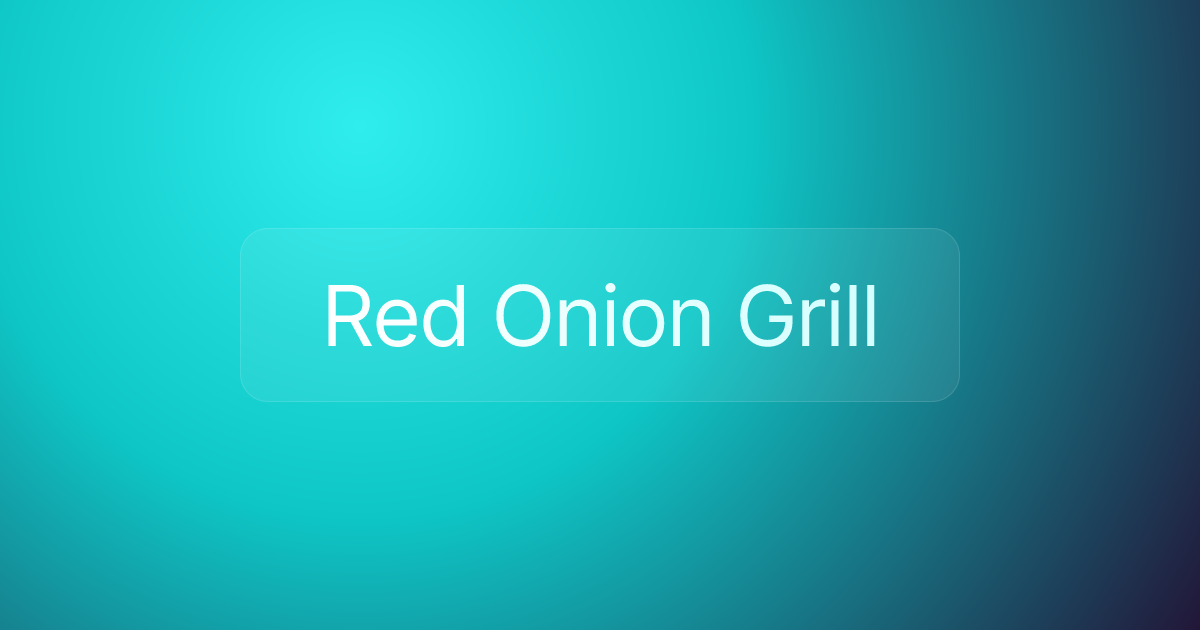 Red Onion Grill