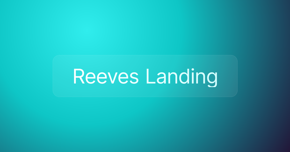 Reeves Landing