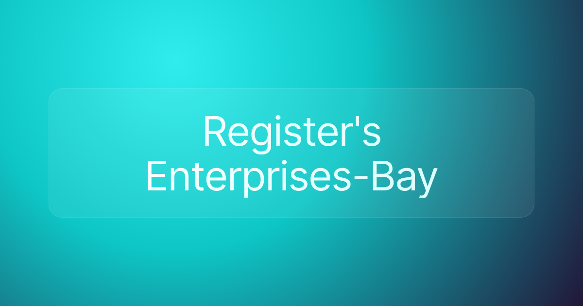 Register's Enterprises-Bay