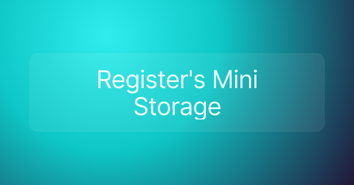 Register's Mini Storage