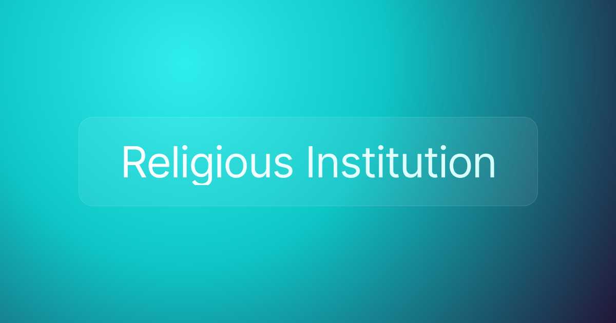 Religious Institution