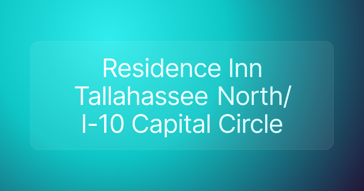 Residence Inn Tallahassee North/I-10 Capital Circle