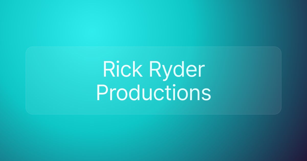 Rick Ryder Productions