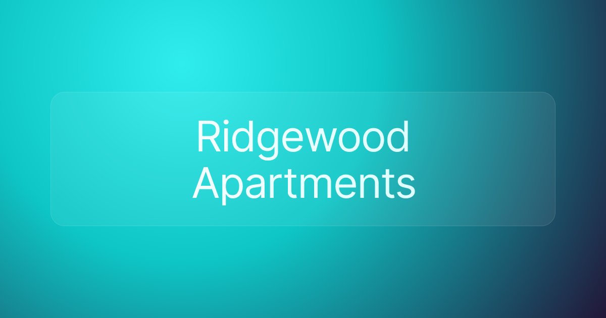 Ridgewood Apartments