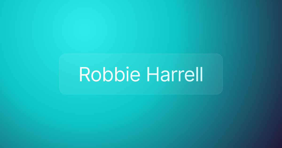 Robbie Harrell