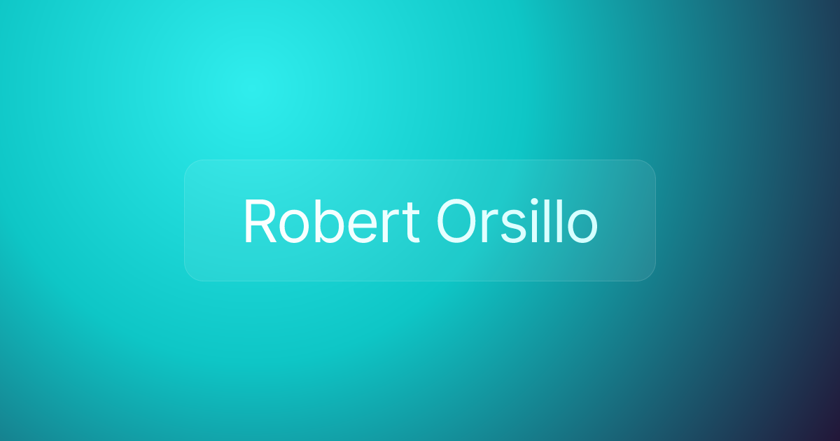 Robert Orsillo