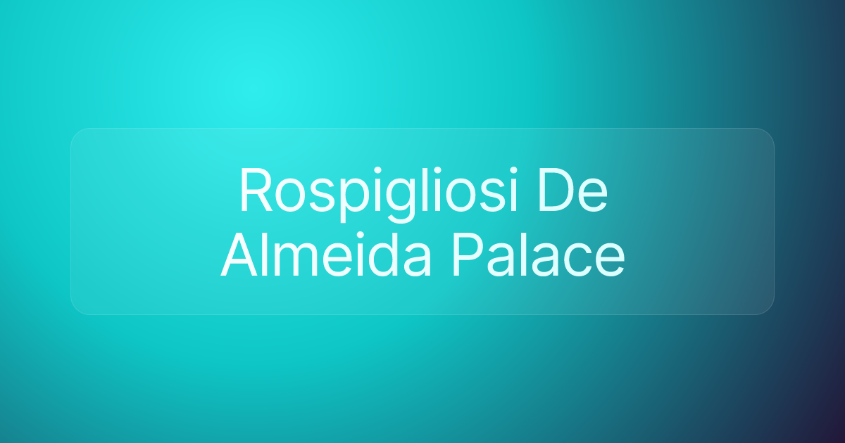Rospigliosi De Almeida Palace
