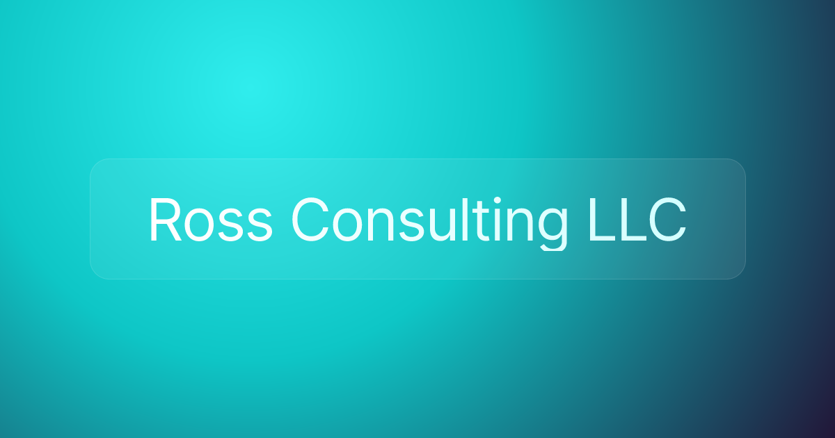 Ross Consulting LLC